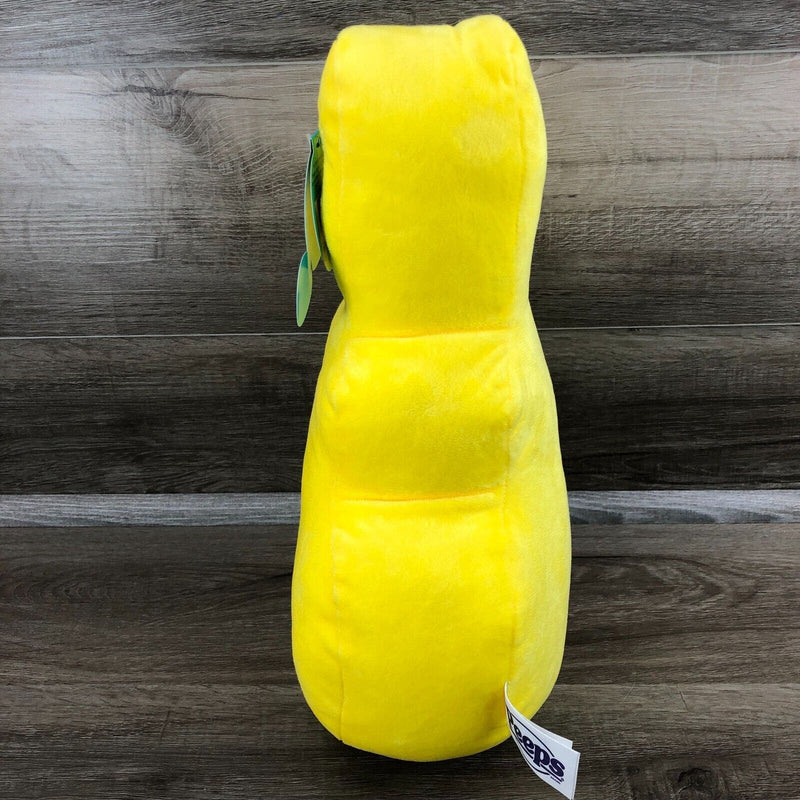 15" PEEPS BRAND Marshmallow Plush Bunny Easter Gift Yellow New Soft Pillow