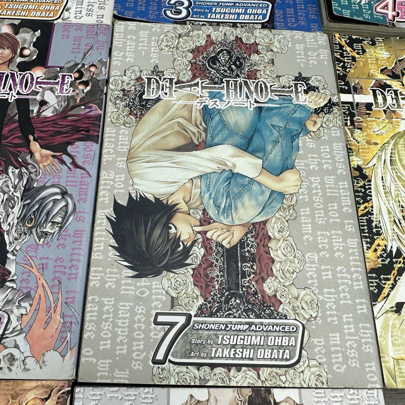 Death Note Manga Book Series Volume Set 1-7 10-12 Missing 8,9