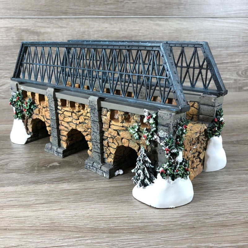 Dept 56 StoneTrestle Bridge Village Series Christmas in Original Box and Foam