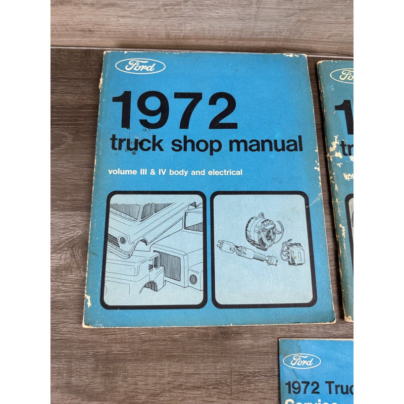 1972 Ford Truck Shop Manual Vol. 3,4,5 & Truck Service Specifications Book