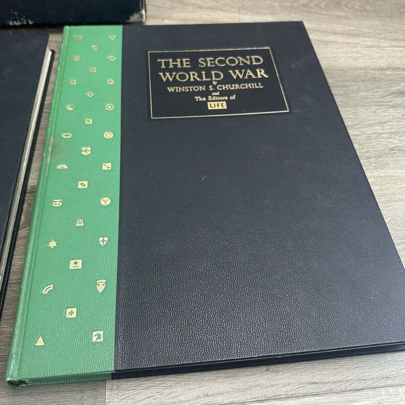 The Second World War Winston Churchill 2 Volume Time Life Slipcover 1960 Book