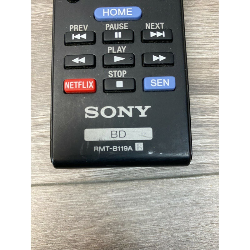 Genuine Sony BD RMT-B119A Blu-Ray Player Remote Control Original Black OEM