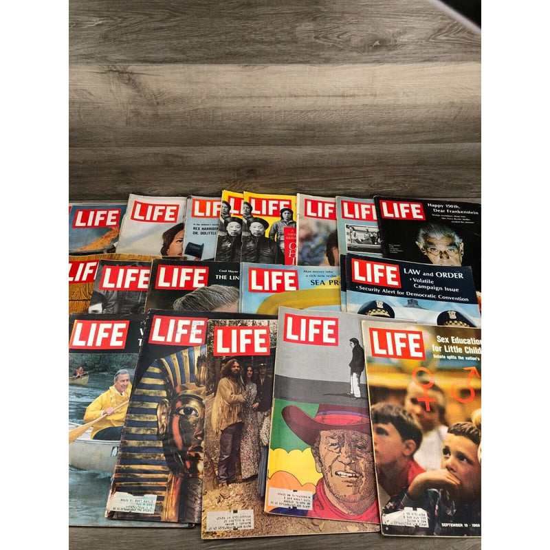 Life Lot Of 52 Issues 1945-1991 Magazines Vintage Old Advertising