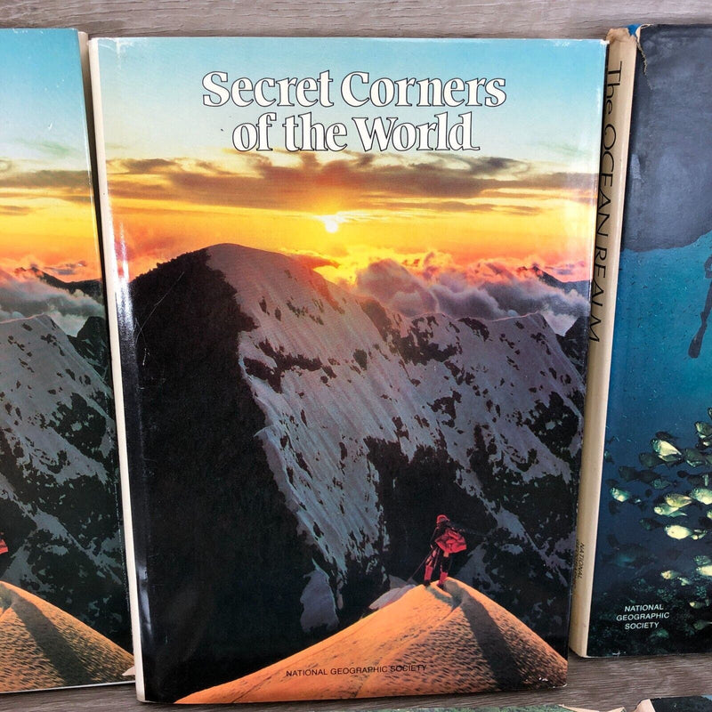 Lot of 6 Vintage National Geographic Society Hardcover Books 1978-1982