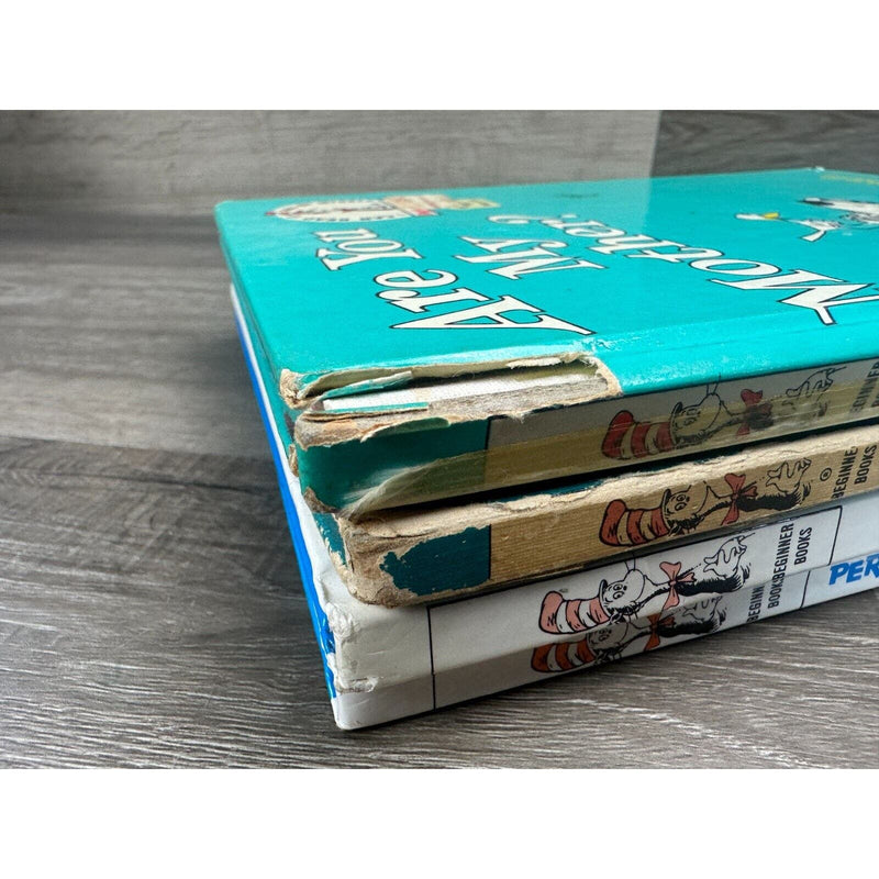 Dr. Seuss 4 Book Lot Hardcover The Cat in the Hat Comes Back ABC Are You My Mom