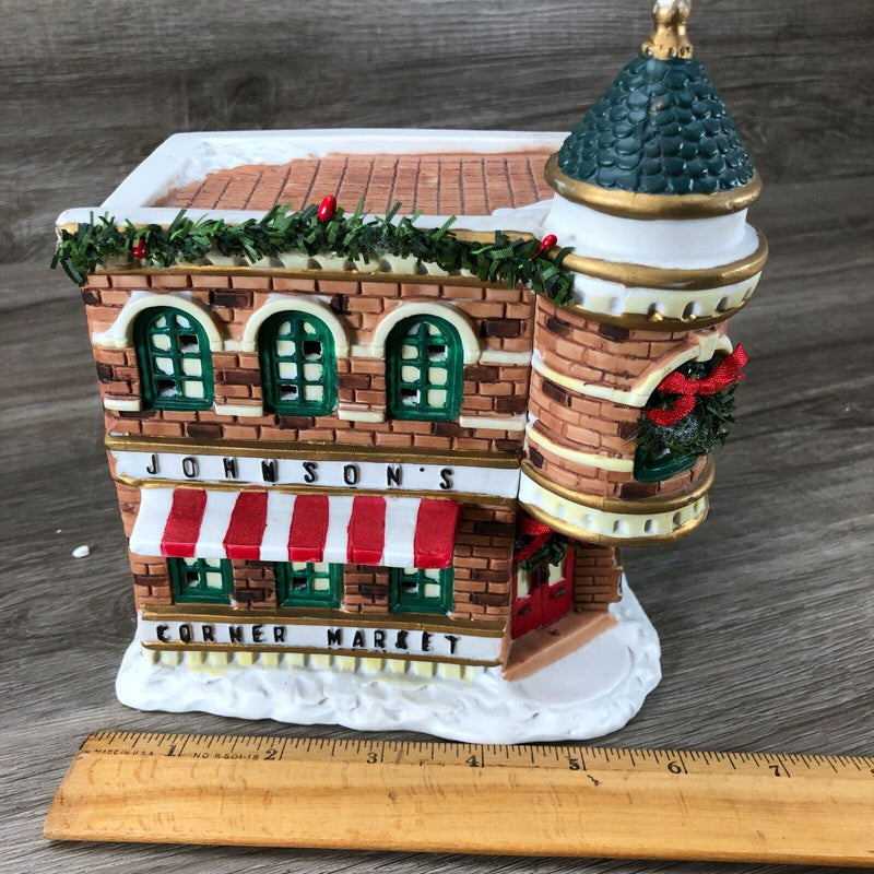 1992 Christmas Valley Heartland Collection Lighted Johnsons Corner Market