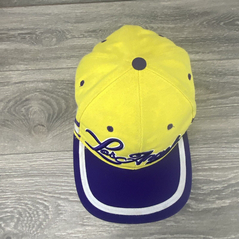 Los Angeles Collectors Edition Seventy Seven Hat Yellow Purple Snapback Cap Hat