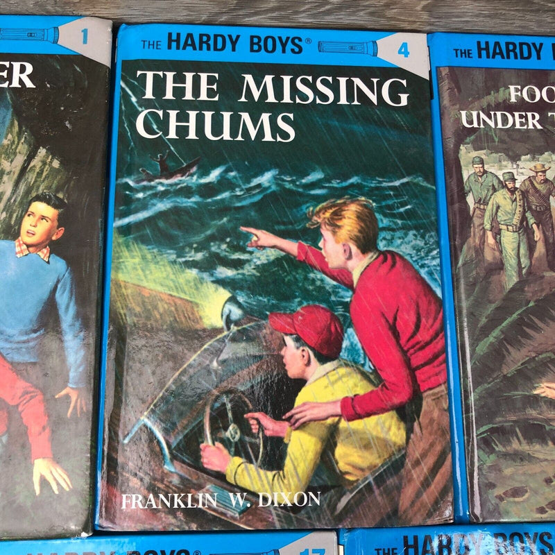 Lot Of 5 Hardy Boys Books Mixed Volumes Hardcovers Flashlight Edition