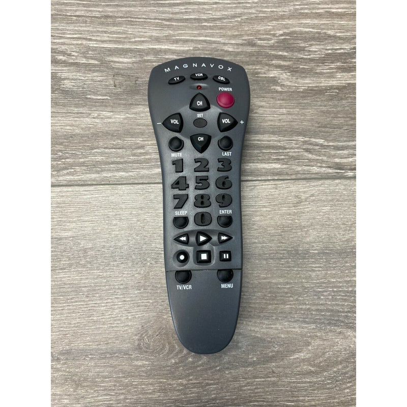 Genuine Magnavox R80015 3 Device Universal Remote Control TV VCR CBL BLACK