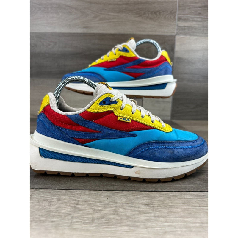 Fila Renno Casual Sneaker Blue, Red & Yellow 3RM01515-431 Size 7 No Box