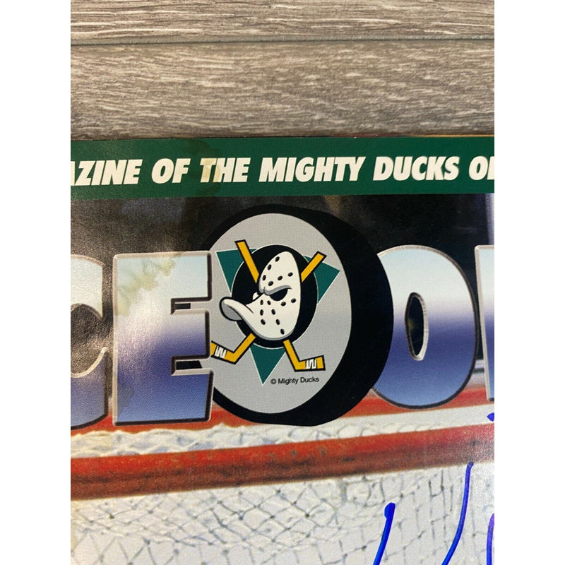 Face Off Magazine April Mighty Ducks Mikhail Shtalenkov with Wild Wing Autograph