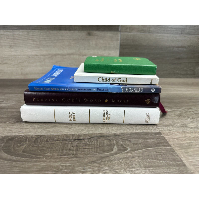 Prayer Books Bible Christian Catholic Lot Of 5 Religious Books