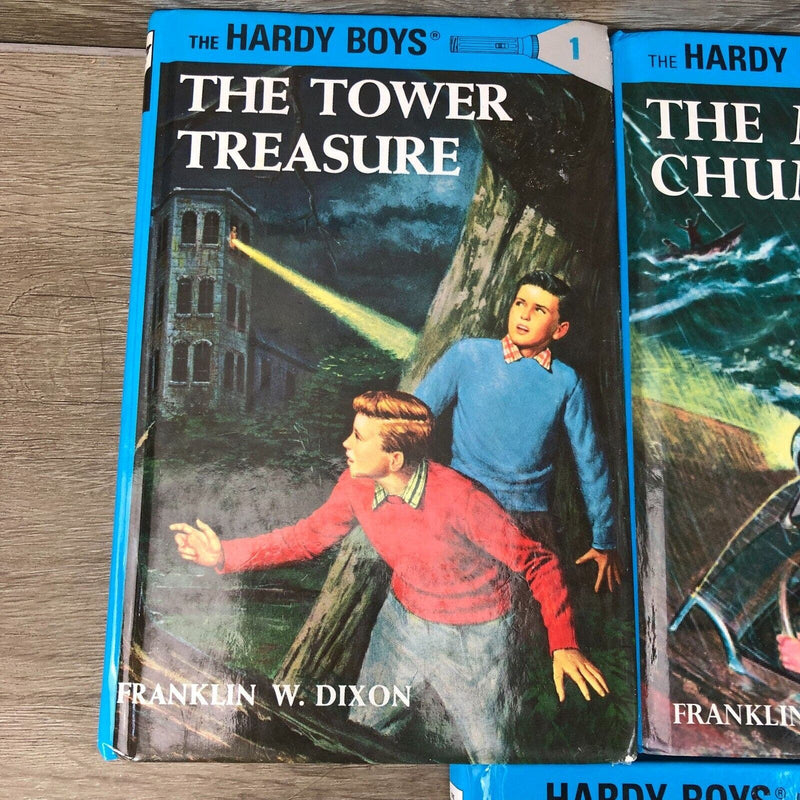 Lot Of 5 Hardy Boys Books Mixed Volumes Hardcovers Flashlight Edition