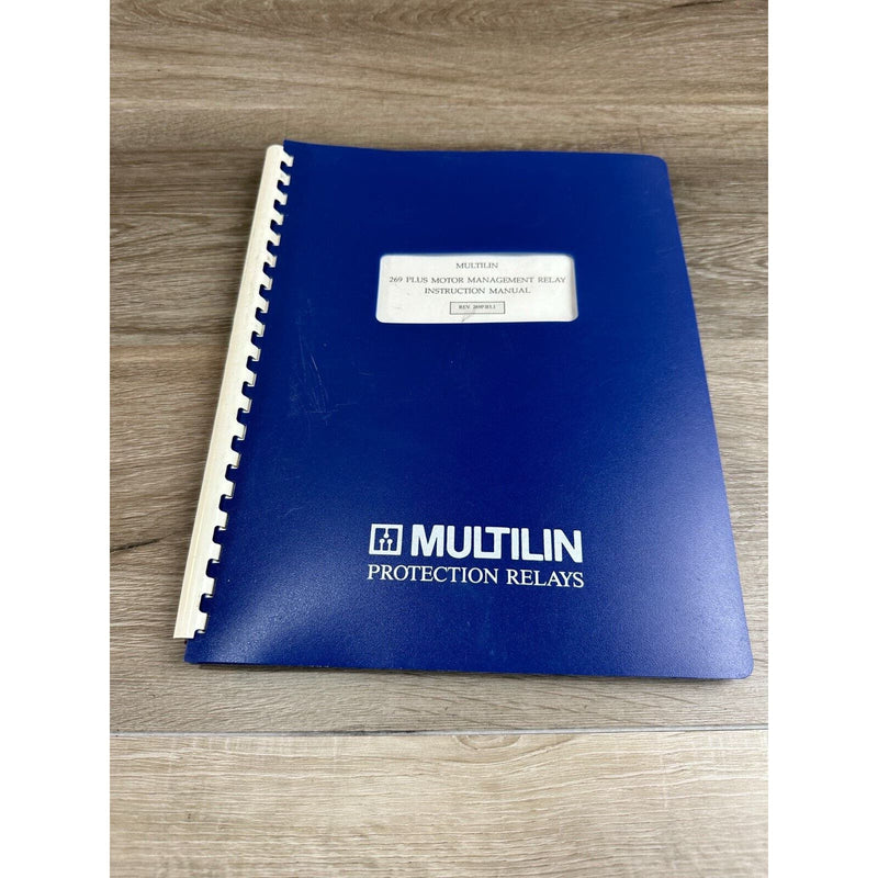 1991 Multilin 269 Plus Motor Management Relay Instruction Manual Book