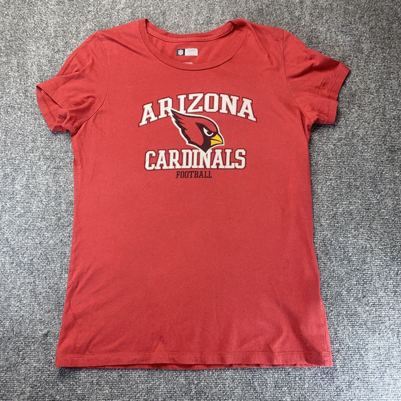 Arizona Cardinals NFL T Shirt Red Womens Adult Size XL Short Sleeve