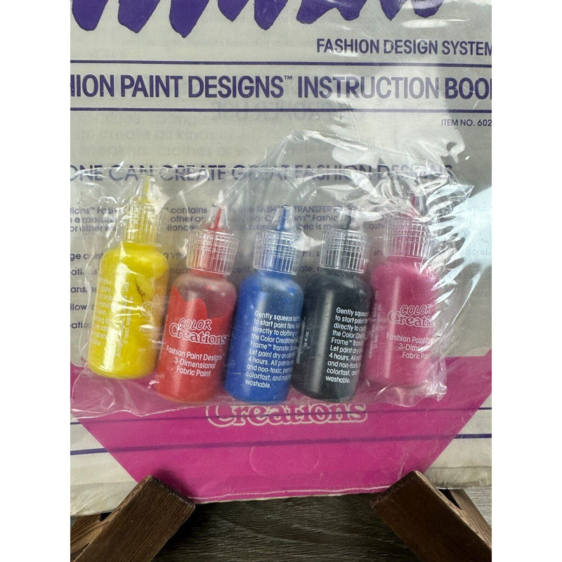 Color Creations Fashion Paint Designs Instruction Book New Still Sealed