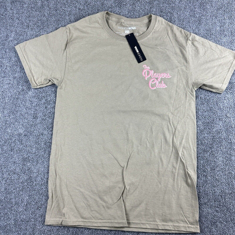 The Players Club Worldwide Light Khaki XS T Shirt Short Sleeve