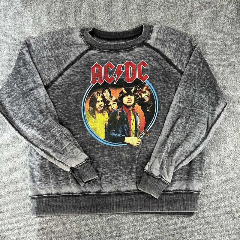 ACDC Highway to Hell Womens Longsleeve Reprint Tour Shirt Vintage Wash