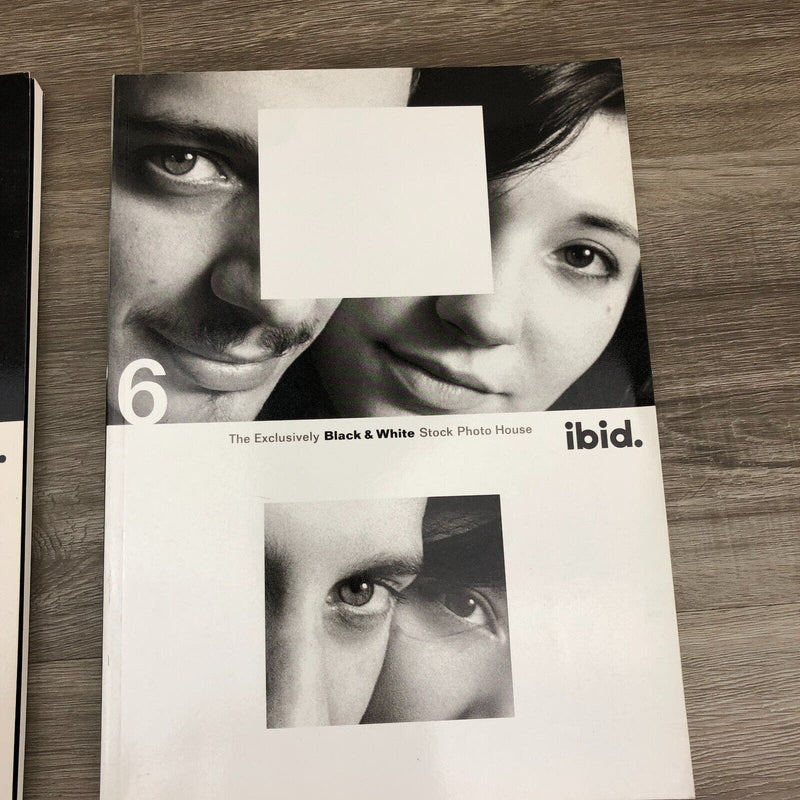 Ibid the Exclusively Black and White Stock Photo House Catalog 5 and 6 Lot of 2