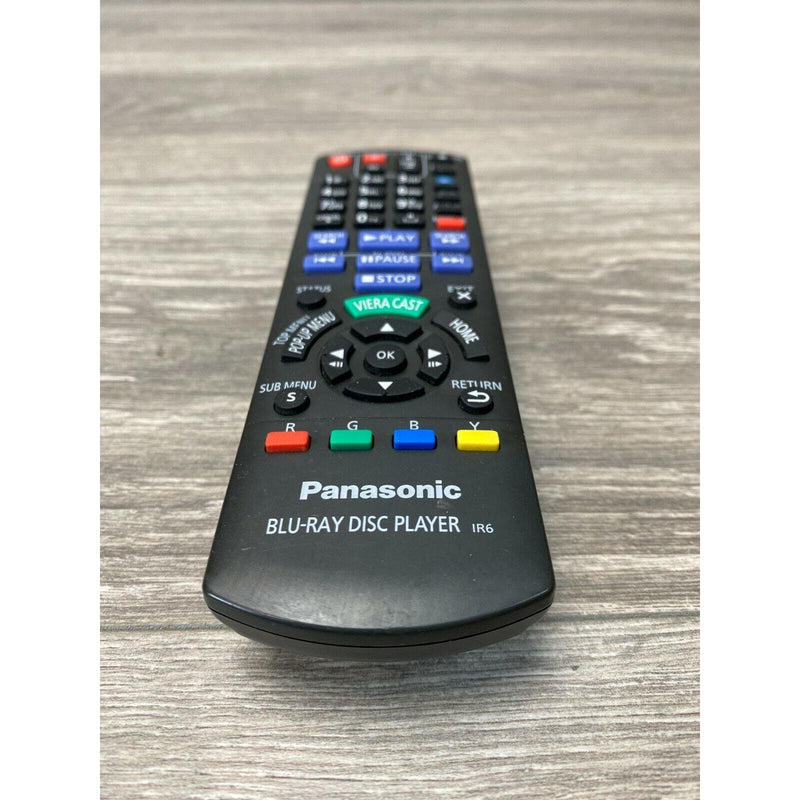 Panasonic N2QAYB000574 for Blu-Ray Player IR6 Remote Control Black