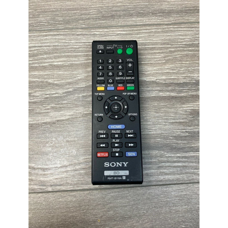 Genuine Sony BD RMT-B119A Blu-Ray Player Remote Control Original Black OEM