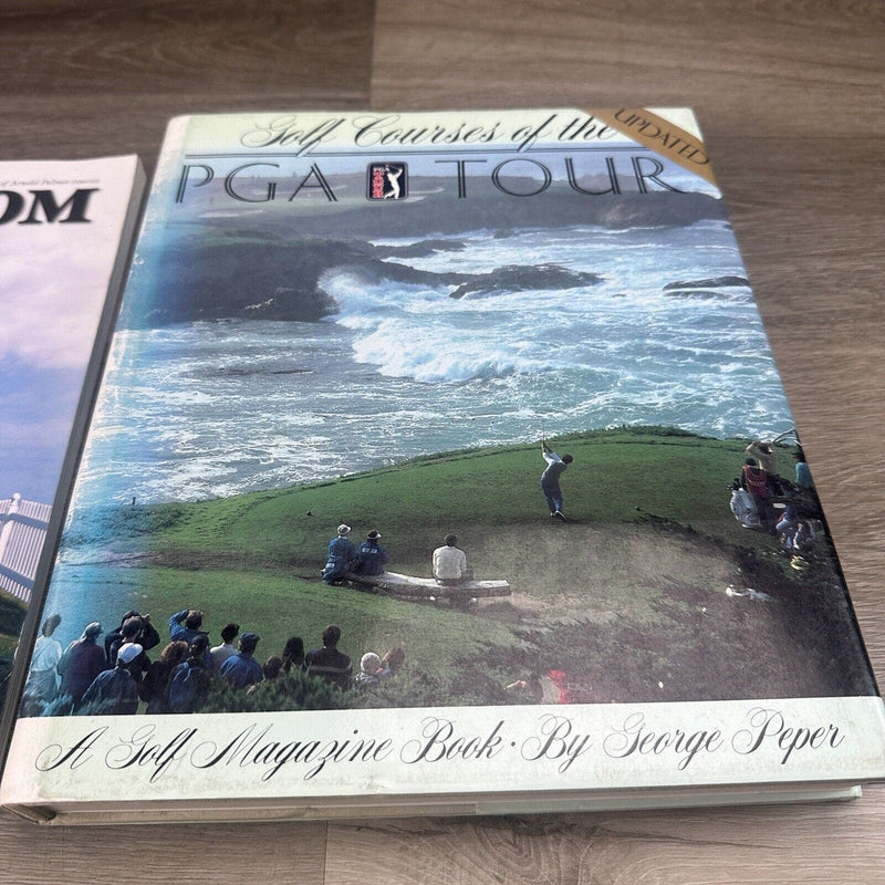 Lot of 2 Golf Book Arnold Palmer Golf Courses Kingdom Magazine of the PGA Tour