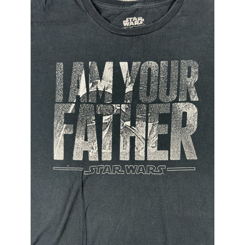 Star Wars I AM Your Father T Shirt Size 2XL Black Graphic Print Short Sleeve