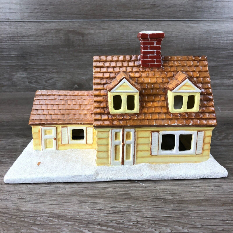 Dept 56 1979 Byron Molds Vintage Hand Painted Christmas Village Ranch Style Home