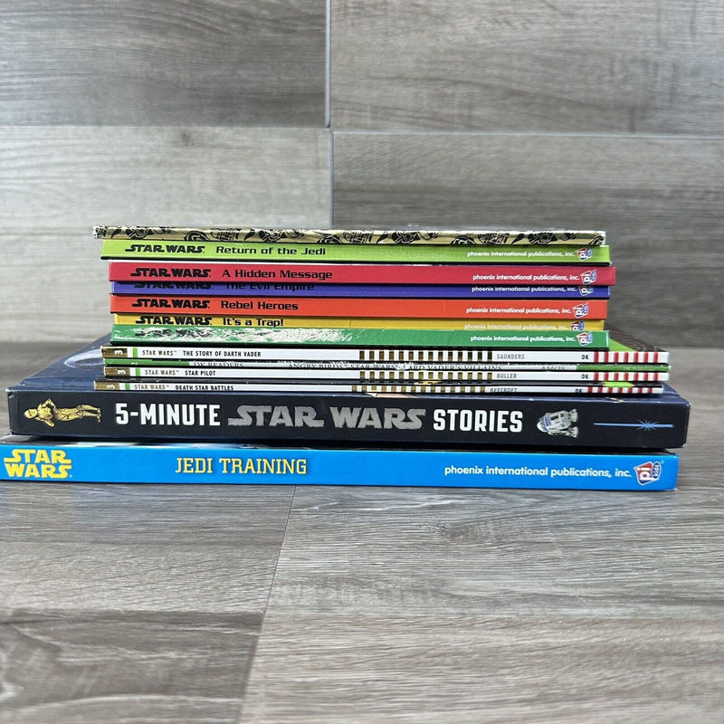 Lot of 19 Star Wars Book, Jedi Training Stories Oragami Folding and Doodling