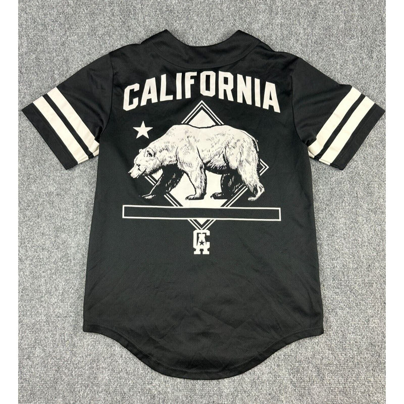 Tony Hawk Bear Nation Baseball Jersey California Skateboard Youth Shirt S