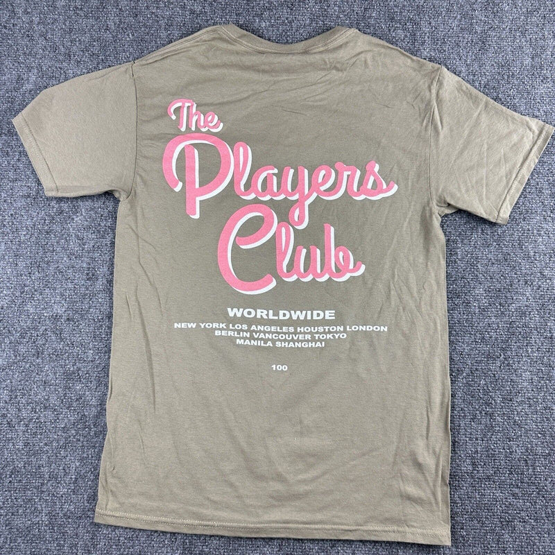 The Players Club Worldwide Light Khaki XS T Shirt Short Sleeve