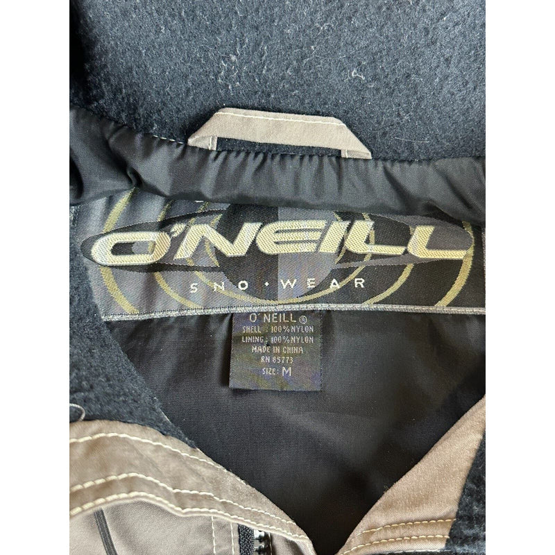 Oneil Sno Wear Snowboard Full Zip Jacket Light Brown Adult Size Medium