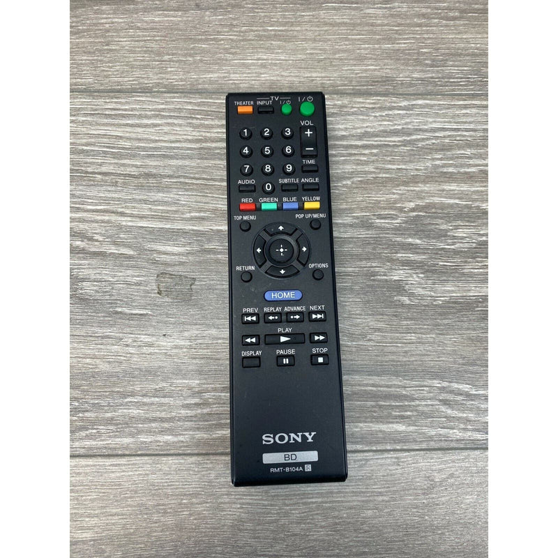 Genuine Sony BD RMT-B104A Blu-Ray Player Remote Control Original Black OEM