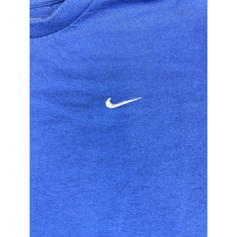 Nike Shirt Mens 2XL Regular Fit Blue Short Sleeve Pullover Swoosh Logo 1