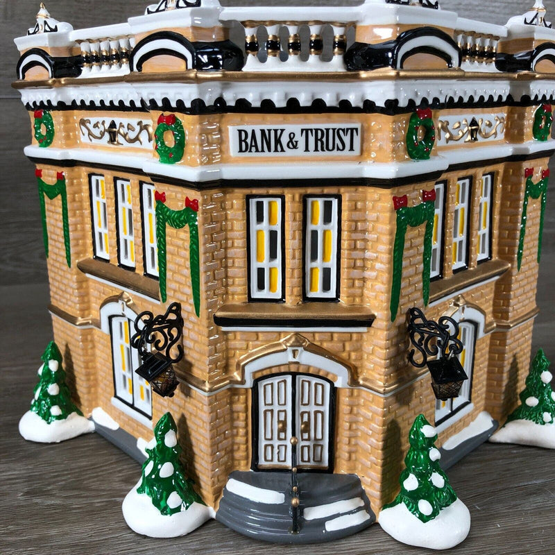 Dept 56 VILLAGE BANK & TRUST 55002 Snow Village 1999