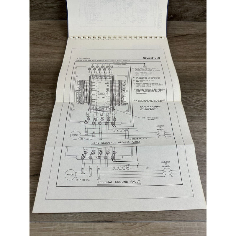 1991 Multilin 269 Plus Motor Management Relay Instruction Manual Book