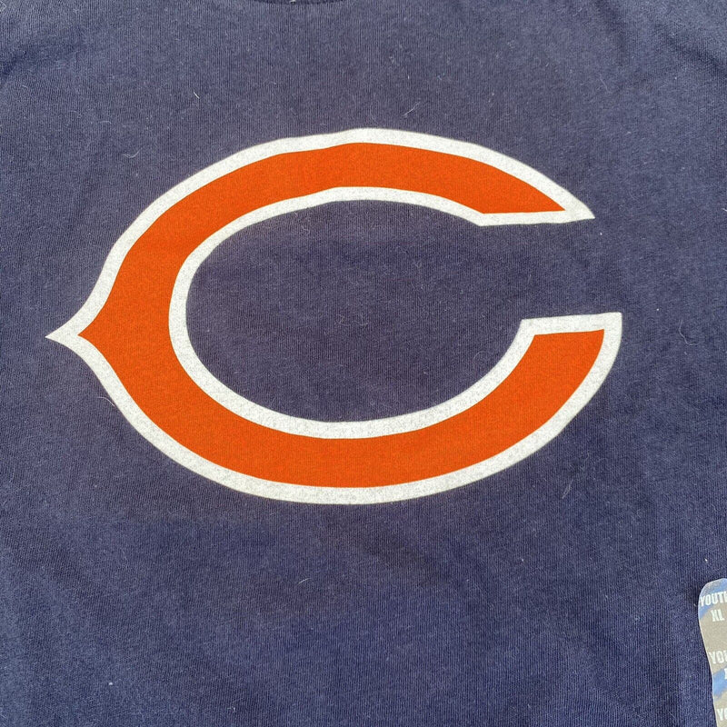 NFL Team Apparel Chicago Bears T Shirt Youth XL Blue Short Sleeve