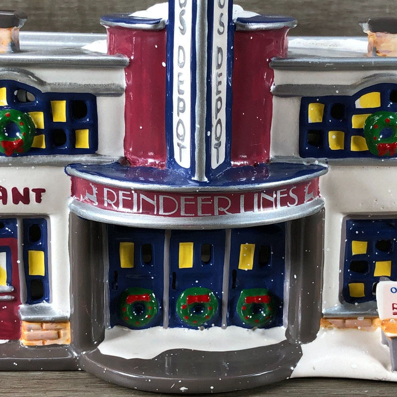 Original Snow Village REINDEER BUS DEPOT 54874 Retired Dept. 56