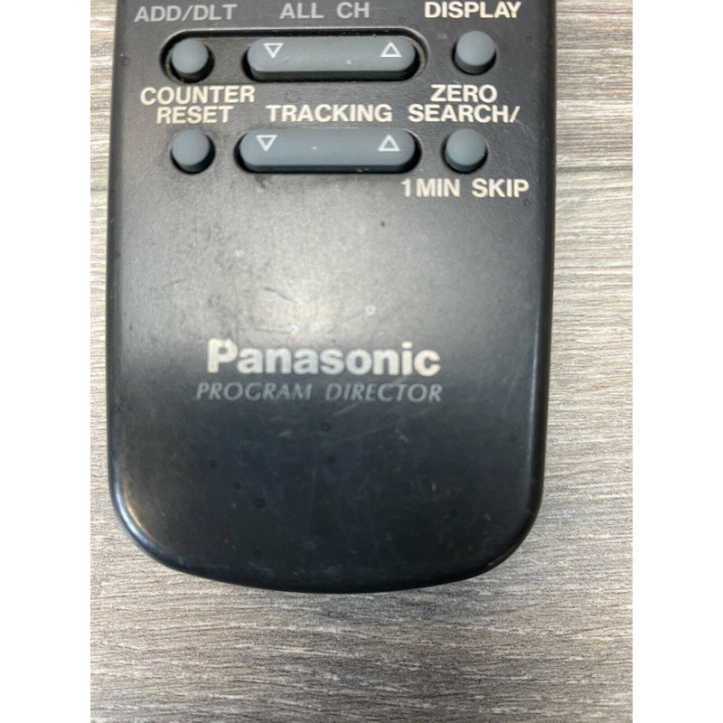 Genuine Panasonic Program Director TV VCR Remote Control Black