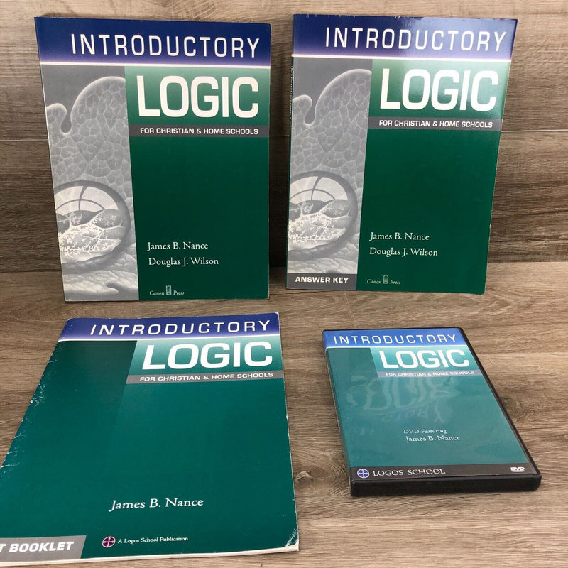 Introductory Logic Lot 4 James Nance Textbook Answer Key Test Booklet Homeschool