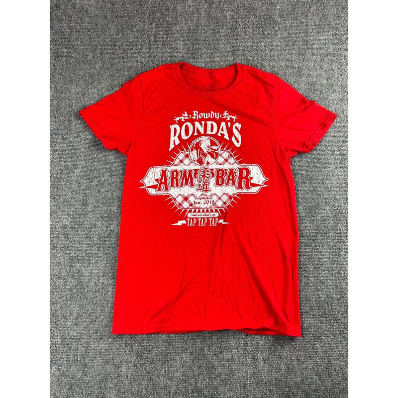 Rowdy Ronda Rousey Arm Bar Pro Wrestling Shirt Mens Small Red WWE Slam Crate