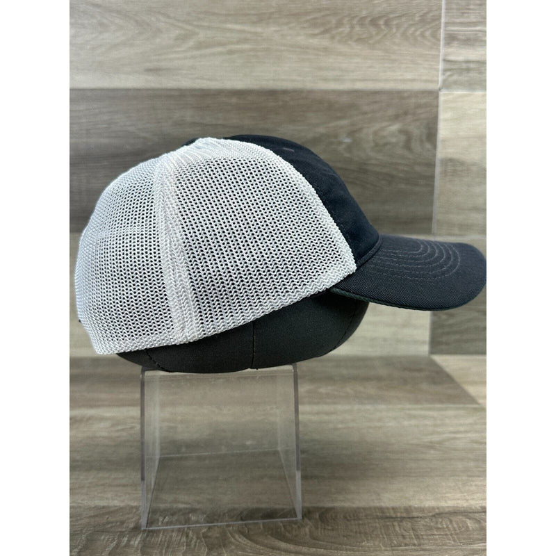 Nike Golf Mesh Trucker Cap Dell Logo Embroidered Black White Snapback