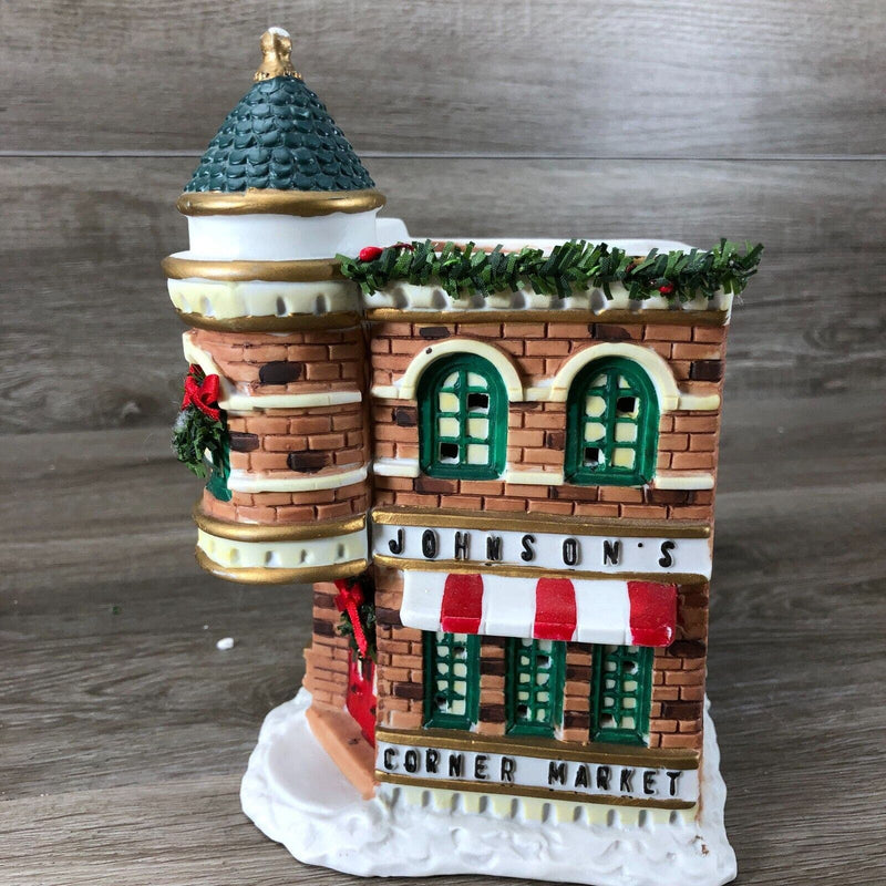 1992 Christmas Valley Heartland Collection Lighted Johnsons Corner Market