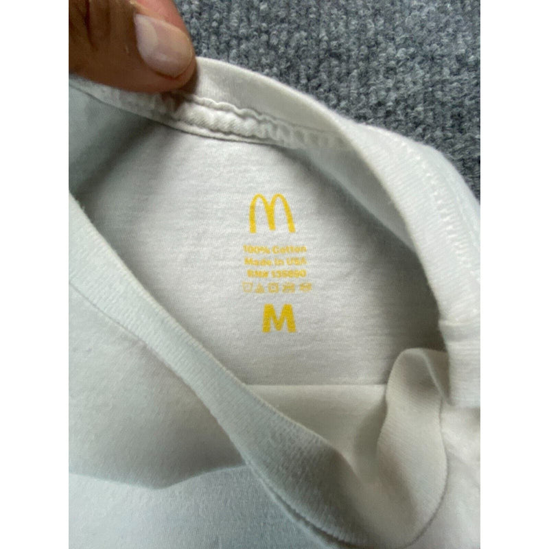 McDelivery Night In McDonalds T Shirt White Adult Medium Short Sleeve