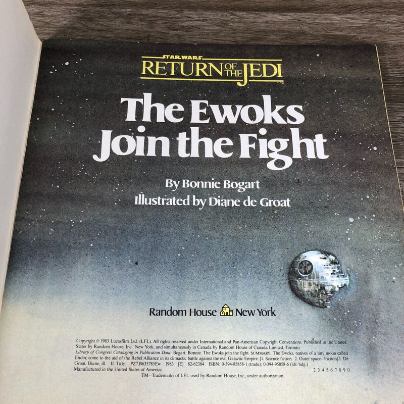 Ewoks Join The Fight Return Of The Jedi Star Wars 1983 Book VG ROTJ Random House