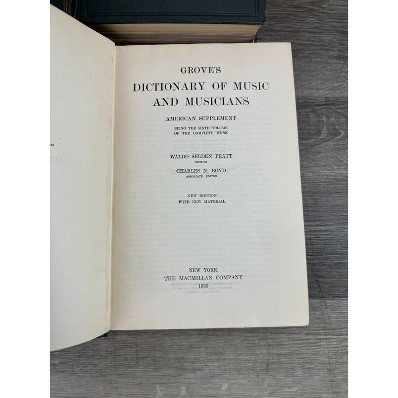 1935 Grove's Dictionary Of Music And Musicians 4 Book Lot By Coles, H. C.