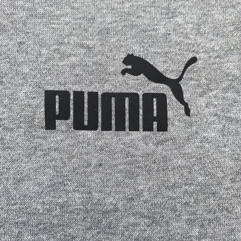 Puma Pipe Sports Ripped Cuff Hoodie Pullover Sweater Gray Adult Medium