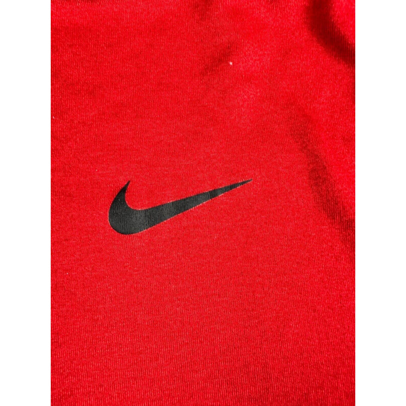 Nike T Shirt Mens 2XL Red Solid Short Sleeve Casual Dri Fit Tee Logo