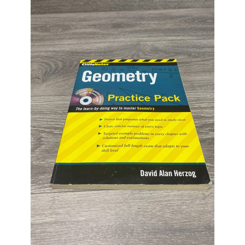 Book CliffsNotes Geometry Practice Pack with CD CliffsNotes Paperback by Herzog