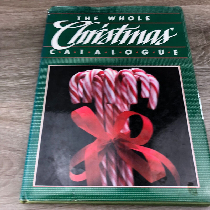 The Whole Christmas Catalogue Candy Cane Book 1985 with Dust Jacket